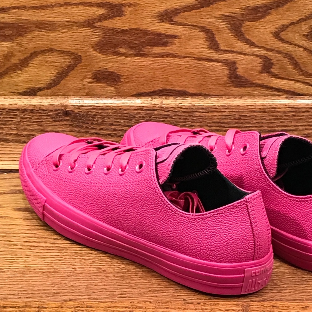 Converse CTAS Ox Pink Black Vivid Pink Shoes - Picture 4 of 7